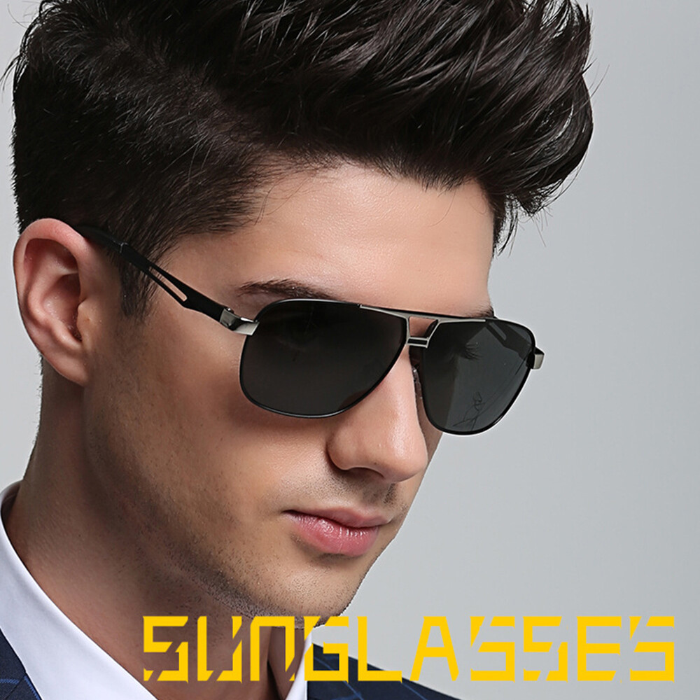 Aviator Sunglasses Premium Military Pilot Ultraviolet Mens Polarized Sunglasses-image