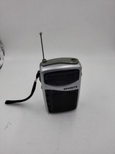 Street Beat PR-35M Portable AM FM Sports Radio with Belt Clip Tested