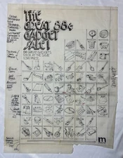 Vintage 1960s 70s Original Jane Kovacic Drawing for May Co Dept  Store Gadgets