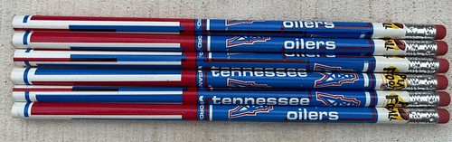 6 NFL Vintage Tennessee Oilers Holzstifte ungespitzt Play Football - Bild 1 von 5