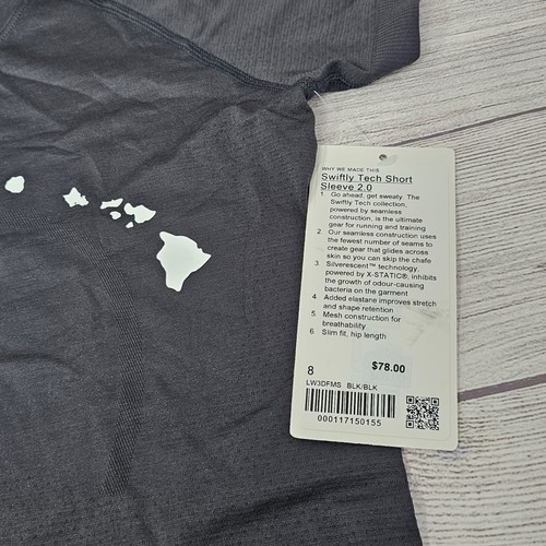 RARE! NWT Aloha Lululemon Women's Hawaiian Island Swiftly Tech Short Sleeve Shir - Bild 3 von 4