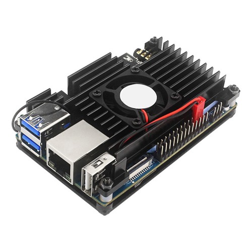 Alloy Case with Fan Passive Cooling Enclosure Heat Shell for Orange Pi 4 LTS e - Picture 2 of 13