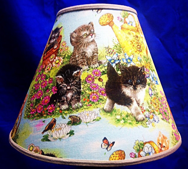 Cats Garden Kitten Feline Handmade Lampshade Lamp Shade eBay