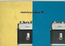 Mamiya /Sekor TL Camera Instructions Booklet Manual 500 TL  1000 TL  Receipt
