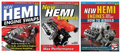 New Hemi Hellcat Engine How to Build max Performance Rebuild Swap three book set