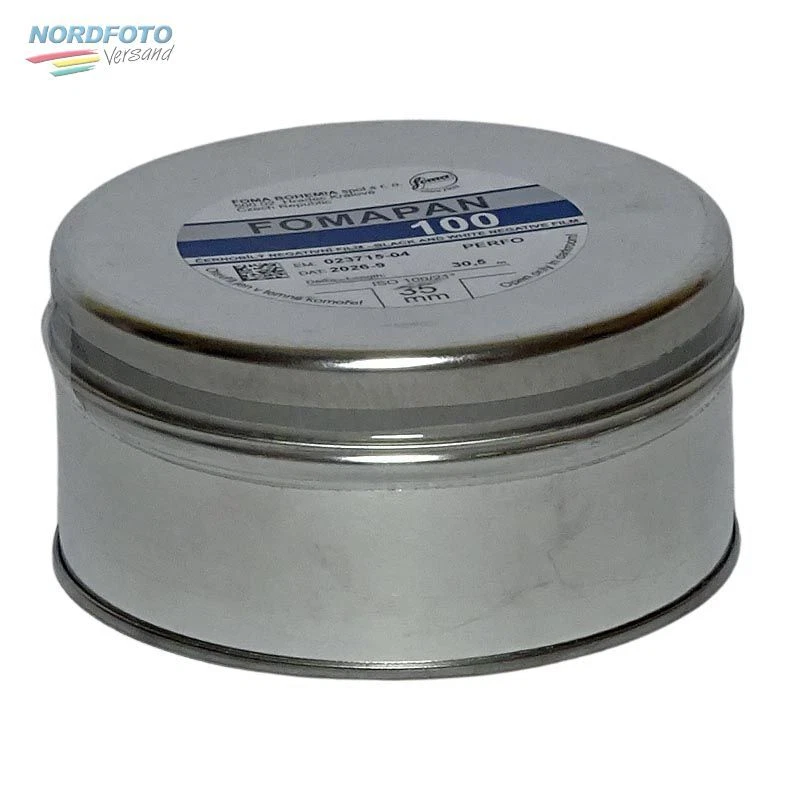 FOMA Fomapan 100 Schwarzweißfilm, 35mm x 30,5m