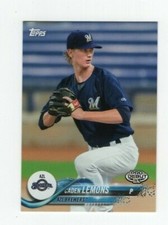 2018 TOPPS PRO DEBUT MINOR LEAGUE CADEN LEMONS AZL BREWERS #43