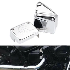 Left & Right Chrome Battery Side Covers For Honda Shadow Spirit 750 Black Widow