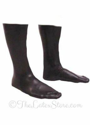 Latex SOCKS / BLACK / Four Sizes / Unisex / Made in UK / 163