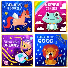 Believe, Focus, Follow, Inspire Sparkly Children's Board Books YOUR CHOICE NEW!