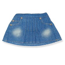 Distressed Wash Denim Skirt 18inch Girl Dolls