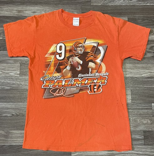 Vintage Cincinnati Bengals Carson Palmer Shirt Men’s Medium Orange Short Sleeve