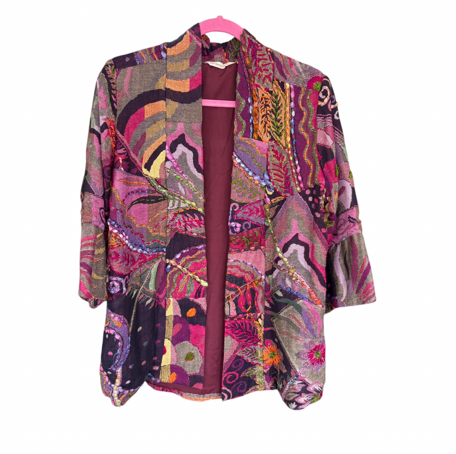 soft surroundings Multicolor Patchwork Paisley Bo… - image 14