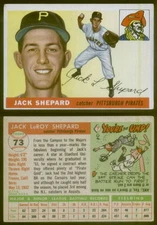(28146) 1955 Topps 73 Jack Shepard Pirates-VG