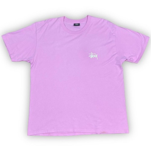 Stussy Basic Classic Logo Pink T Shirt Ebay