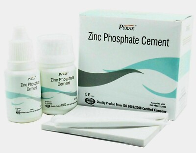 Zinkphosphat Zement Permanente Zahnfüllung Fixation Kit Pyrax Kostenloser Ver...