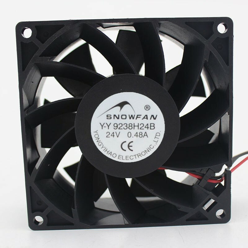 1pcs SNOWFAN YY9238H24B 24V 0.48A 92*38MM 2-wire inverter cooling 