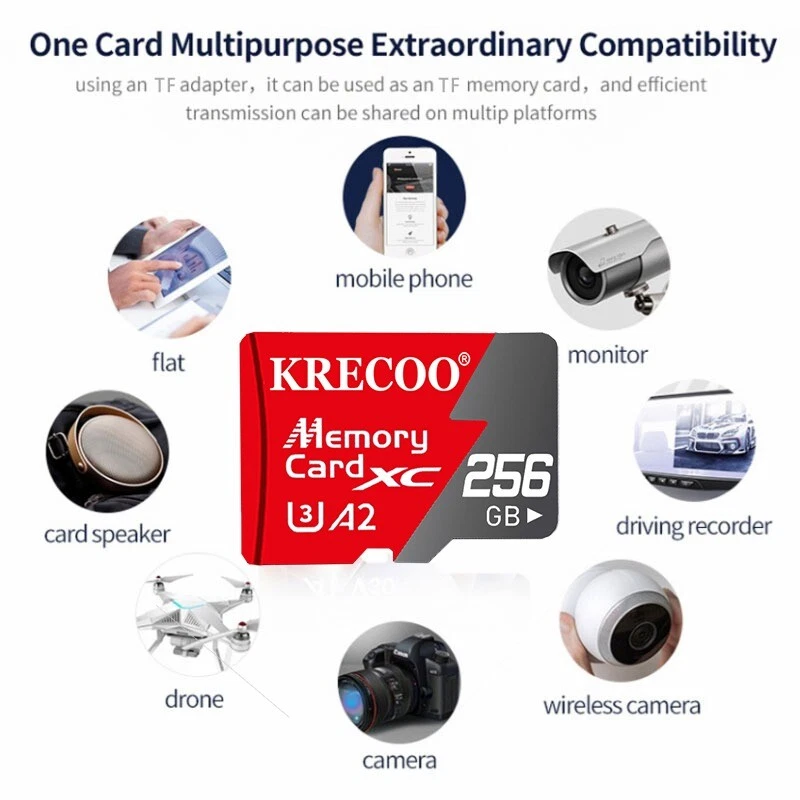 Tarjeta de memoria Micro SD 32 GB 64 GB 128 GB 256 GB 512 GB 1 TB 2 TB Clase 10 Alta velocidad Foto 3 de 4