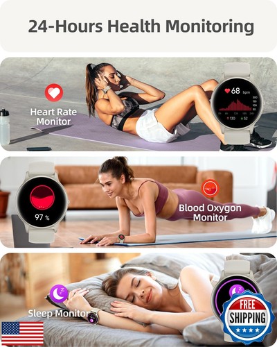 Parsonver Smartwatch (Annehmen/Anrufen), Smartwatch für Damen Herren, 100+ Spor - Bild 3 von 5