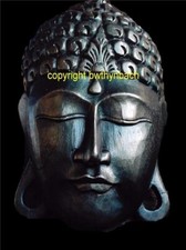 NEW RUBBER LATEX MOULD MOLD MOULDS LARGE BUDDHA HEAD WALL PLAQUE 6