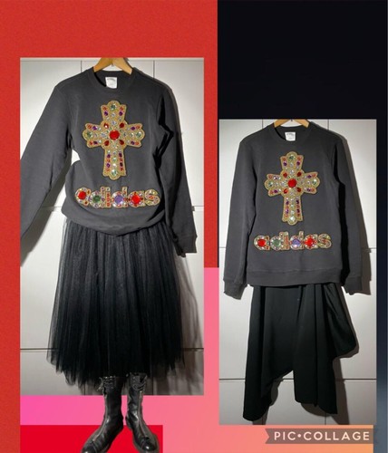 Adidas Jeremy Scott Bijou Cross M Originals Collaboration Size M Used From Japan - Picture 9 of 24