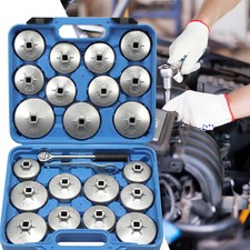 Auto Ölfilter-Werkzeug-Satz Alu Ölfilterkappen Ölfilterschlüssel Druckguss 23tlg