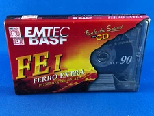 EMTEC FE FERRO EXTRA I 90 TYPE I BLANK CASSETTE TAPE (1) (SEALED)