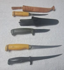 Fillet Knives Lot RAPALA J Marttiini Normark morganii 4 pcs