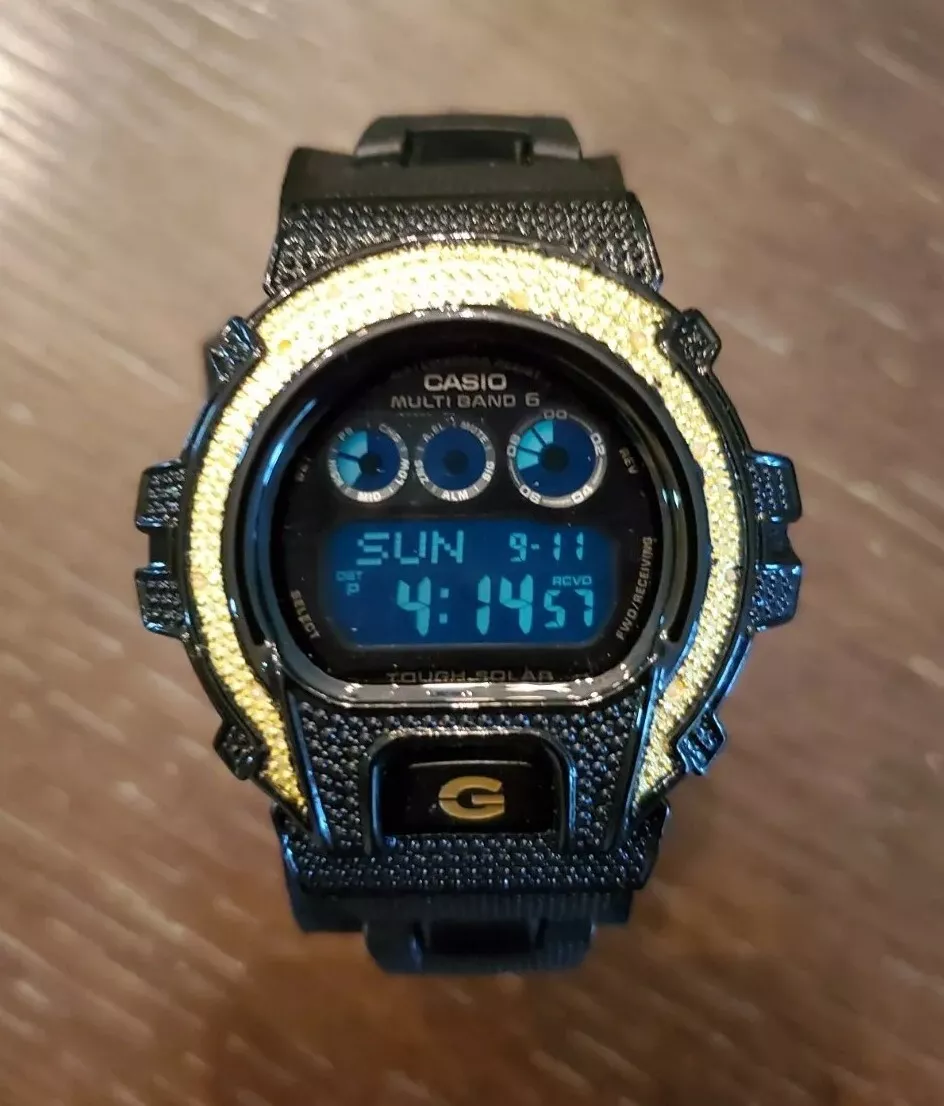 Casio G-Shock-Solar Power GW6900BC Bezel Mod & Tough Band Multiband 6 Mens  Watch