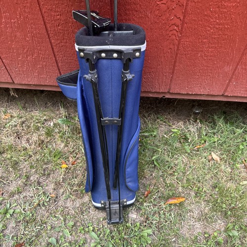 Top Flight XLj Junior Golf Bag W/Stand & 3 Clubs Left Hand 5h, 1, Putter - Picture 8 of 16