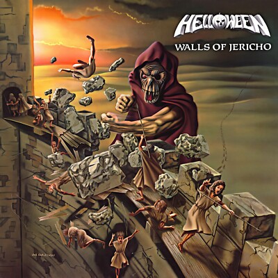 HELLOWEEN Walls of Jericho BANNER 2x2 Ft Fabric Poster Tapestry