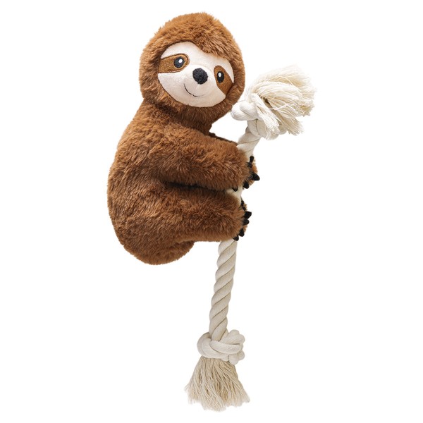Karlie Hundespielzeug Kletter Faultier PlüSch 18X9X40 Cm Braun Mit Squeaker-image
