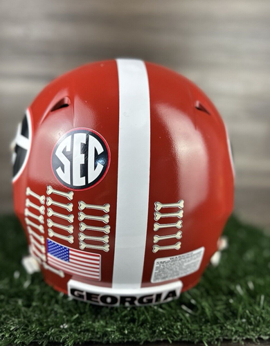 GEORGIA BULLDOGS CUSTOM Schutt FULL SIZE Football HELMET adult large - Picture 4 of 8