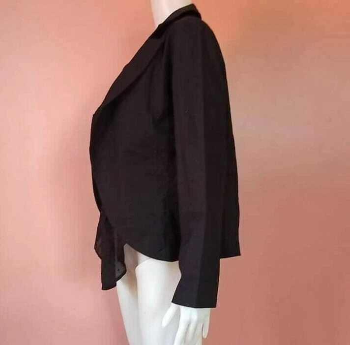 CHAQUETA BLAZER YOHJI YAMAMOTO LIMI FEU INSERT CARACTERÍSTICA NEGRA TALLA S Foto 2 de 4