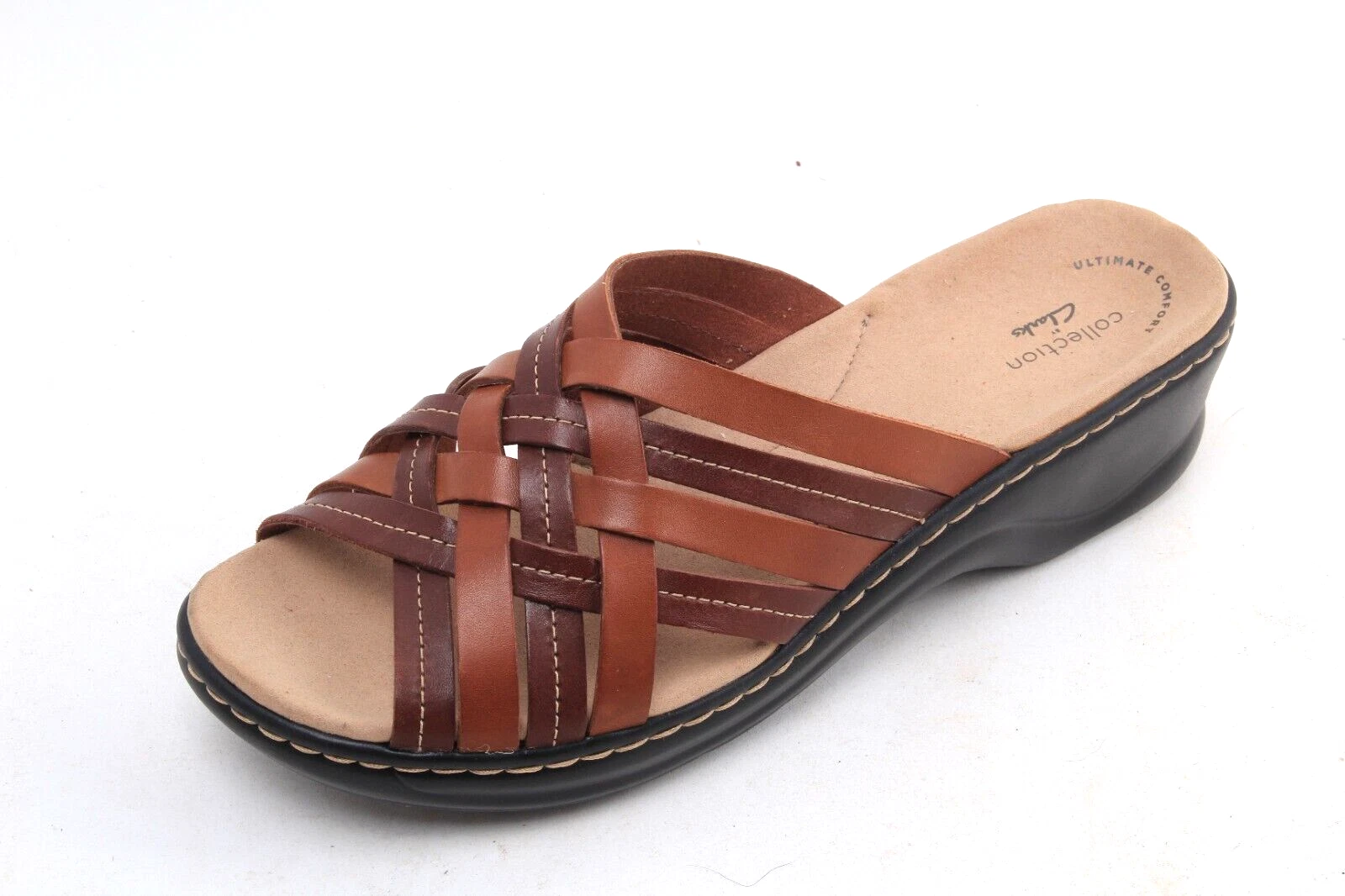 Clarks Lexi Salina Sandali Scarpe Slip On Pelle Stappy Donna Tg 10 M