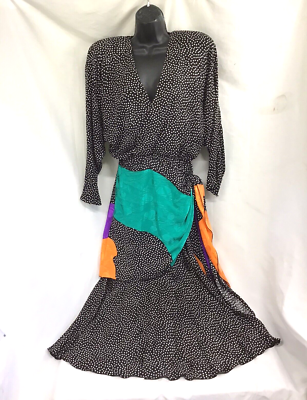 Ladies Stunning Edgy Summer Holiday Dress By Saint Romel 100% Silk Size US 6 | eBay Ladies Stunning Edgy Summer Holiday Dress By Saint Romel 100% Silk Size US 6 | eBay