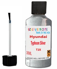 Paint Touch Up For Hyundai Venue Typhoon Silver Code T2X Scratch Car Chip Repair