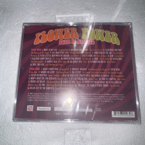 Flower Power: Born To Be Wild - Audio CD By Various Artists Time Life NEW SEALED - Picture 2 of 3
