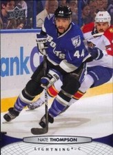 #284 Nate Thompson - Tampa Bay Lightning - 2011-12 Upper Deck Hockey