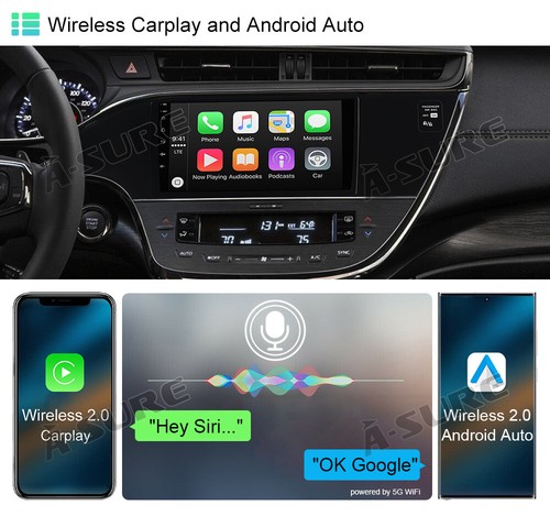 Radio estéreo Carplay Android 14 6+128 GB para Toyota Avalon 2013-2018 GPS navegación LTE - Imagen 3 de 12