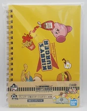 Bandai Ichiban Kuji Kirby's Burger Prize G Notebook Yellow 