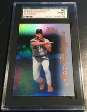 1996 ALEX RODRIGUEZ SELECT CERTIFIED MIRROR BLUE #6 SGC 92 8.5 45 MADE POP 1