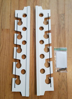 PVC Fishing Rod Pole Holder Garage Mount Rack Organizer Holds 10