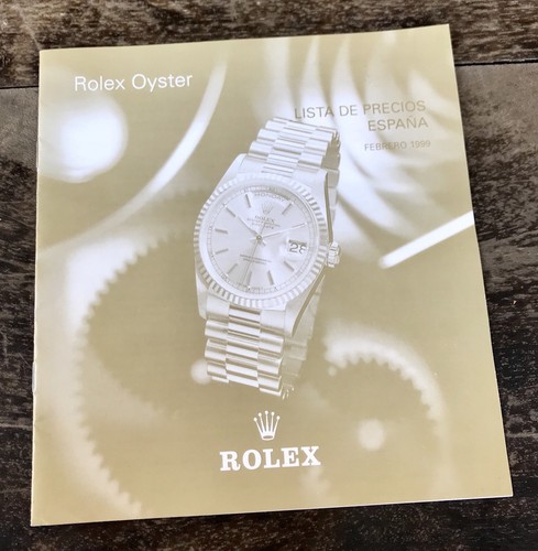 LISTINO prezzi Rolex Daytona Zenith 1999 SPAGNA 16518 16520 16523 16528  16600 16700 | eBay