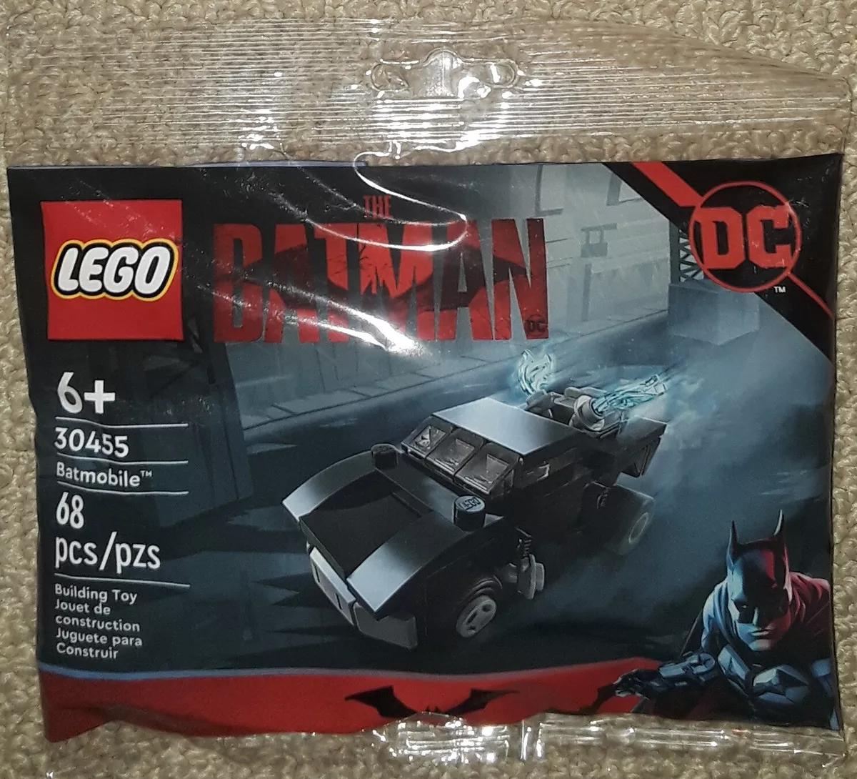 Lego 2022 The Batman Batmobile 30455 Poly Bag Complete Set Factory Sealed