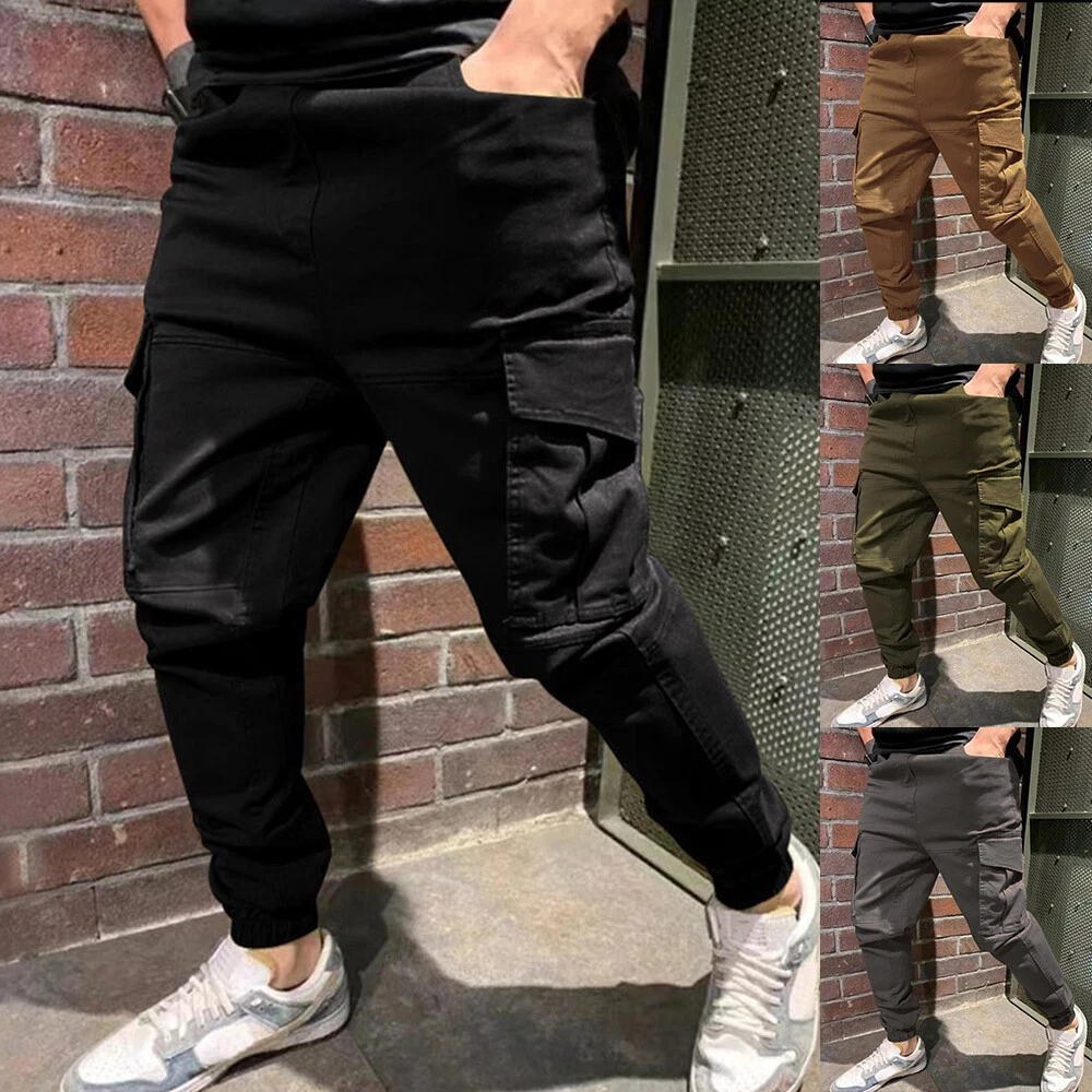 Cheap Men Sport Jogging Fitness Trousers Pants Casual Loose