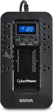 Cyberpower EC650LCD Eco-Friendly UPS Battery Backup and Surge Protector