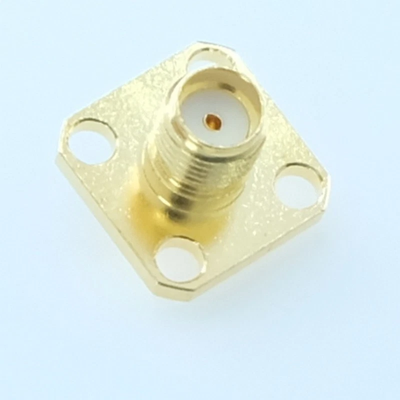 Embase SMA femelle 50ohm à souder 18GHz 132166 Amphenol - Photo 1/3