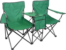 Double Dual Folding Camping Chair Seat
