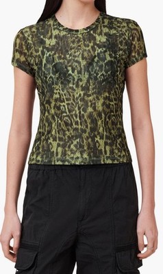 Allsaints Ladies Elli Mesh Top Size 6 